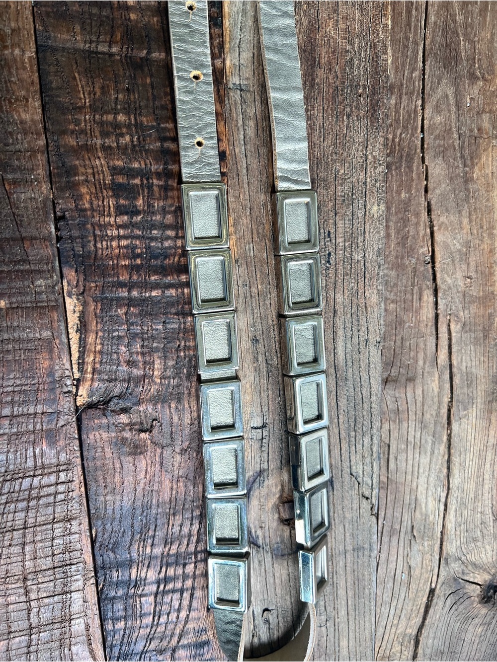 Punk style metal belt